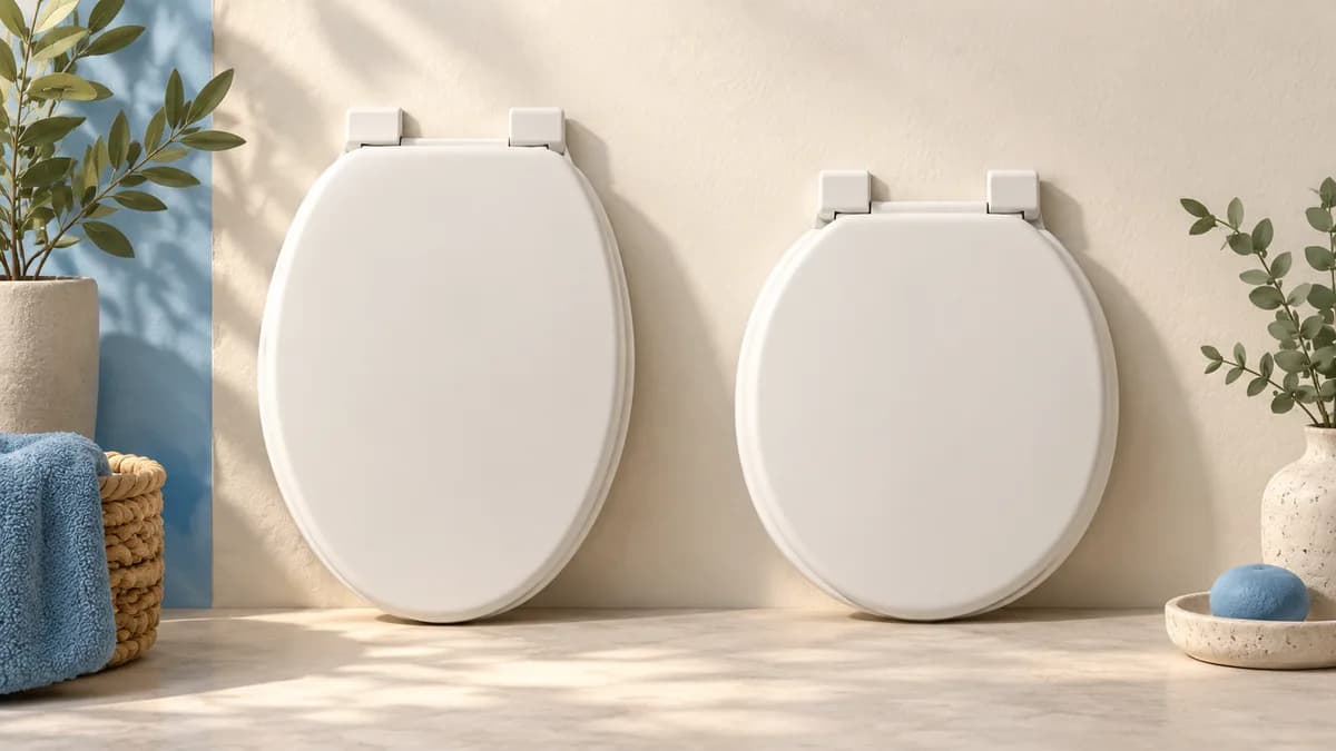 Illustration: Round and elongated seats standing upright